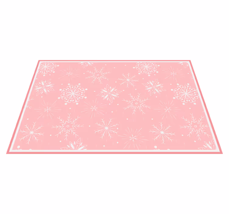 クリスマス ランチョン マット 雪の結晶テクスチャ表面 - TENSTICKERS