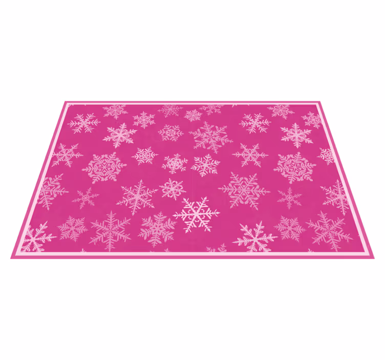 クリスマス ランチョン マット 雪の結晶テクスチャ仕上げ - TENSTICKERS