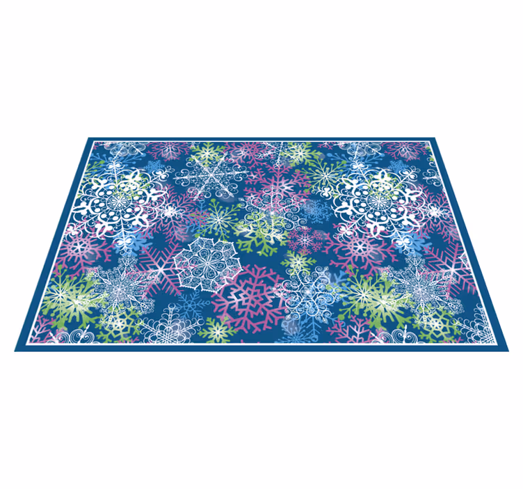 クリスマス ランチョン マット 雪の結晶柄冬 - TENSTICKERS