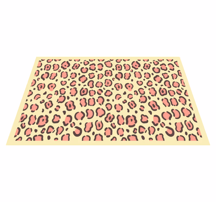 ランチョン マット 柄 ヒョウ柄スタイル - TENSTICKERS