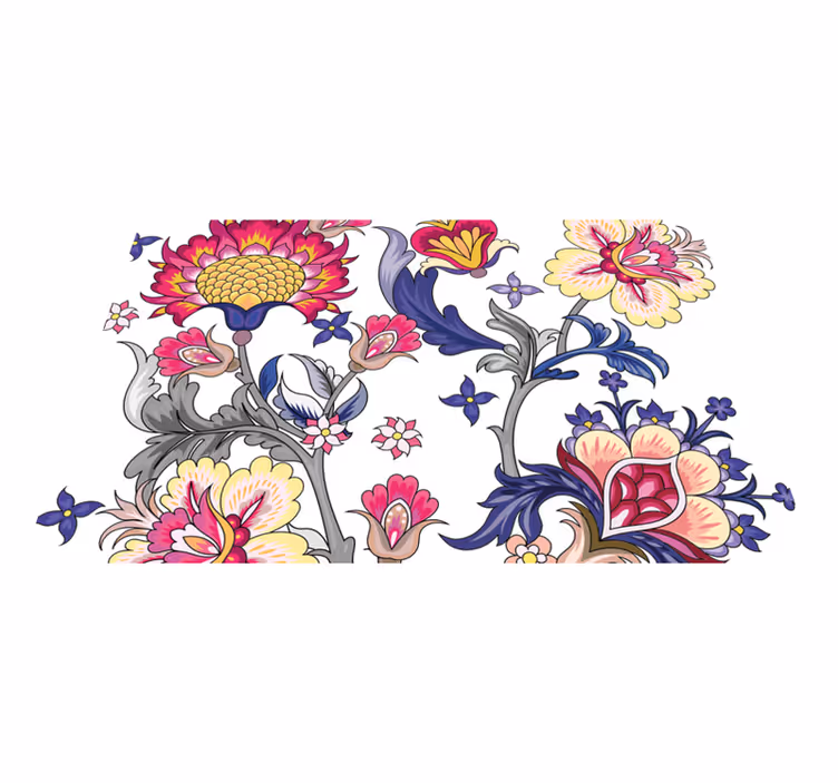 オリジナル ランチョンマット 花柄エレメント - TENSTICKERS