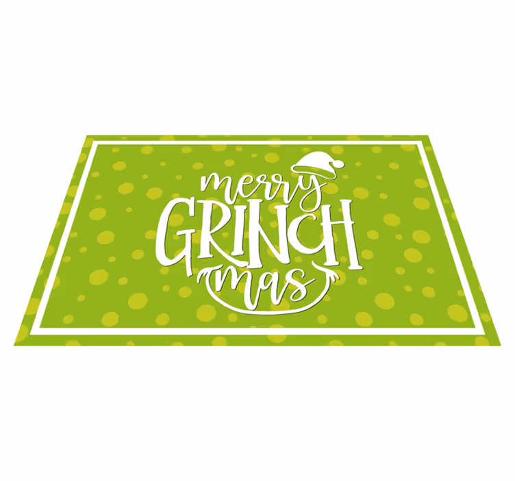 クリスマス ランチョン マット メリーグリンチマスデザイン - TENSTICKERS