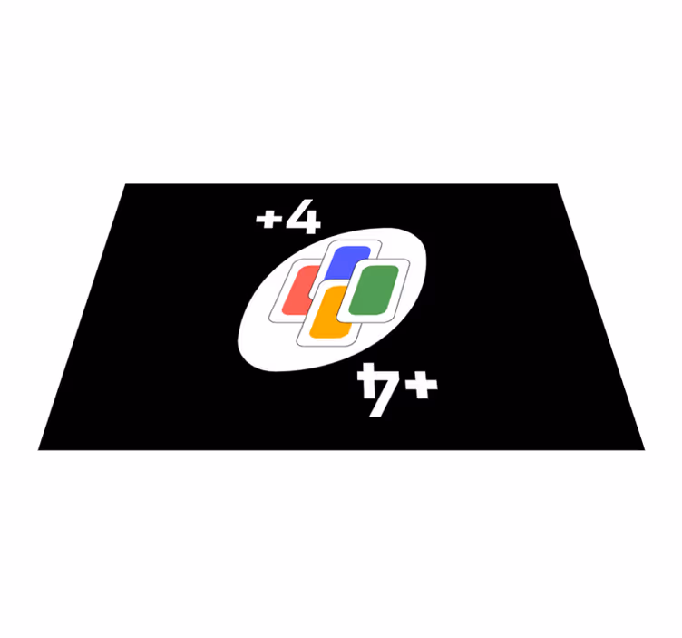 オリジナル ランチョンマット カードゲームをテーマにしたデザイン - TENSTICKERS