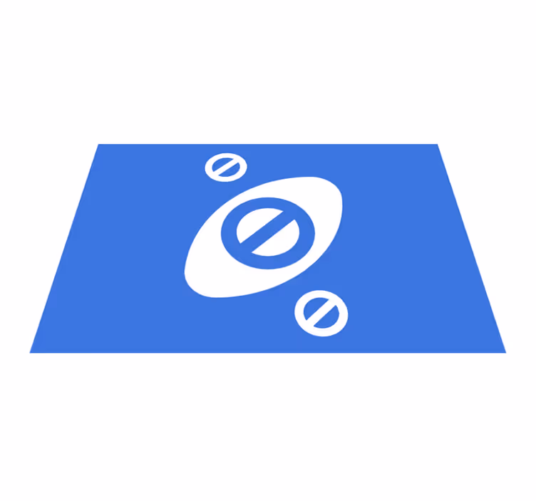 テーブル クロス モダン ミニマリストブルーアクセント - TENSTICKERS