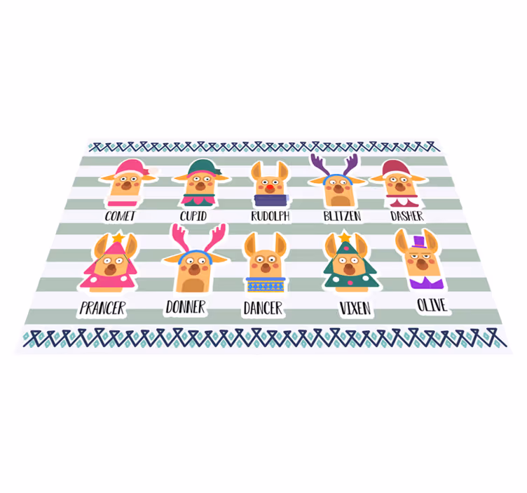 オリジナル ランチョンマット トナカイキャラクターコレクション - TENSTICKERS