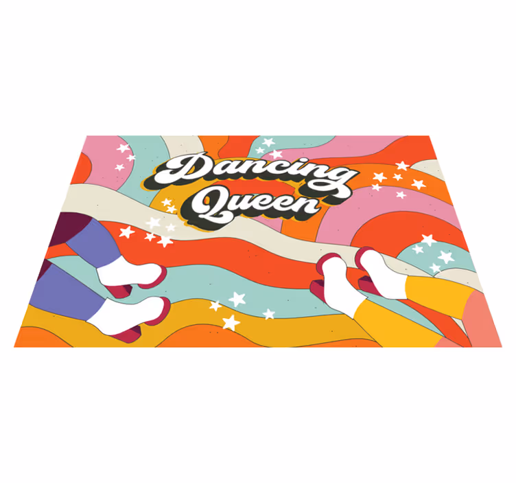 引用 ランチョンマット 明るい足跡のディスプレイ - TENSTICKERS