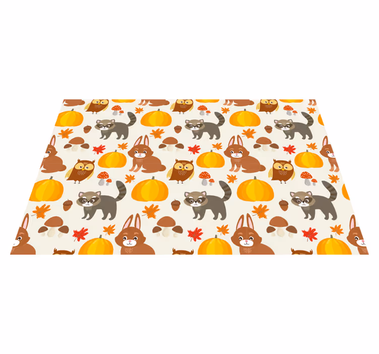 ランチョンマット 子供 愛らしい動物たち - TENSTICKERS