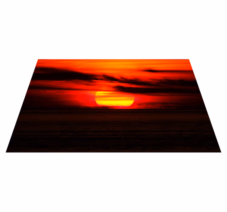 ランチョンマット エレガント 海に沈む夕日 - TENSTICKERS