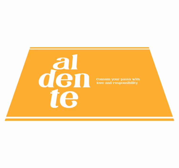 引用 ランチョンマット アルデンテ料理のリマインダー - TENSTICKERS