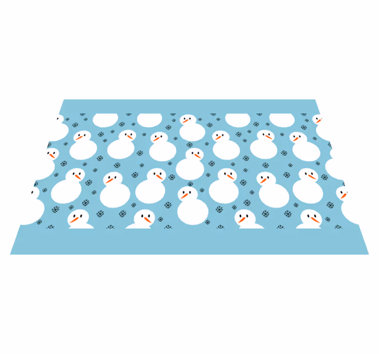 クリスマス ランチョン マット 雪だるま 冬のパターン - TENSTICKERS
