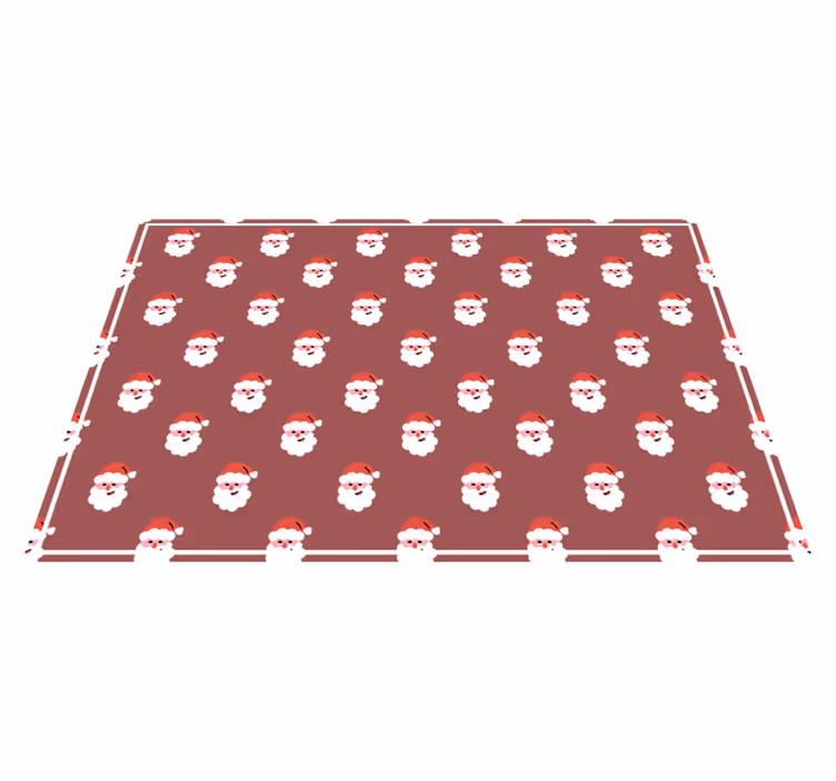 クリスマス ランチョン マット サンタフェイスパターン - TENSTICKERS
