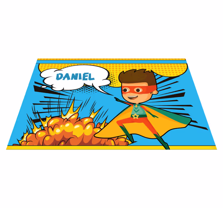 ランチョン マット 名前付き 超級英雄チーフースーパーヒーロー - TENSTICKERS