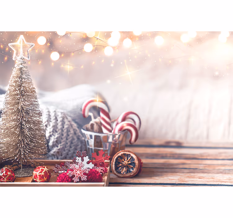 クリスマス 壁画 楽しい休日の精神 - TENSTICKERS