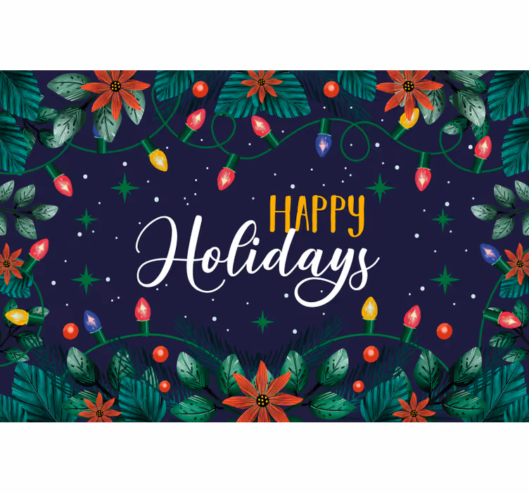 クリスマス 壁画 お祝いの休日の挨拶 - TENSTICKERS