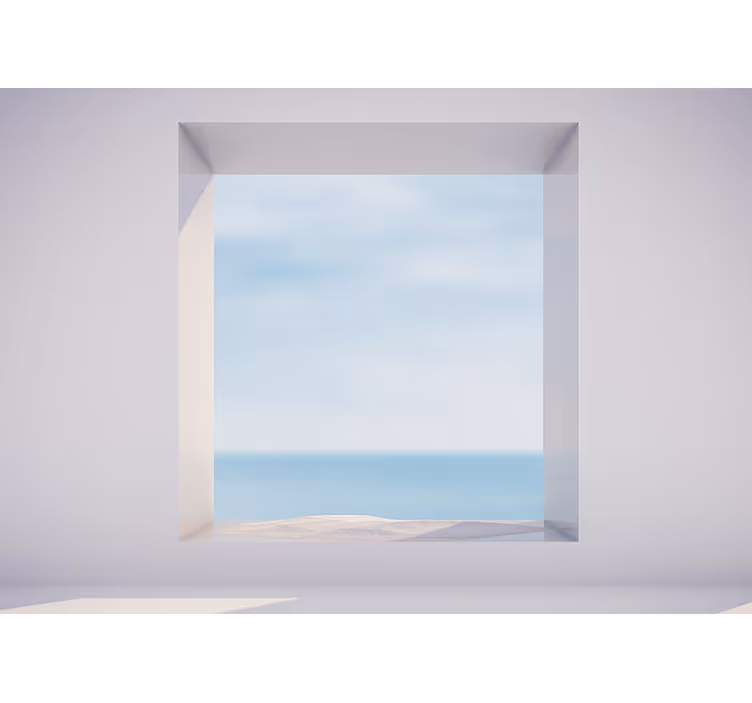 風景壁壁画穏やかな海辺の景色 - TENSTICKERS