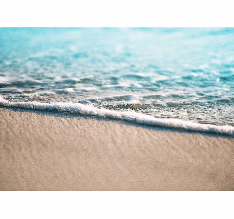 海の壁画の下のビーチの水 - TENSTICKERS