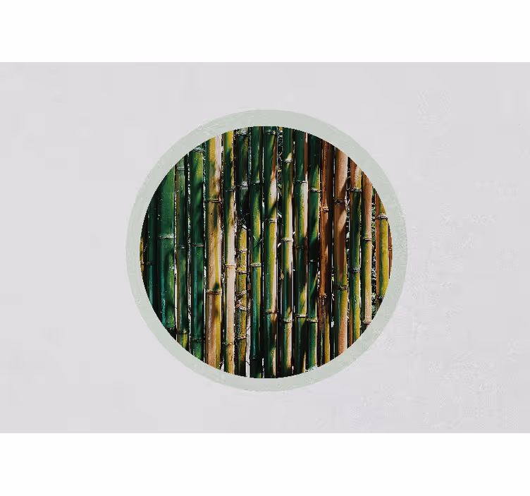 3d 壁画 青々とした竹の grove - TENSTICKERS