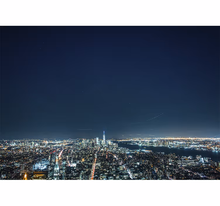 ニューヨークの壁画夜景スカイライン - TENSTICKERS