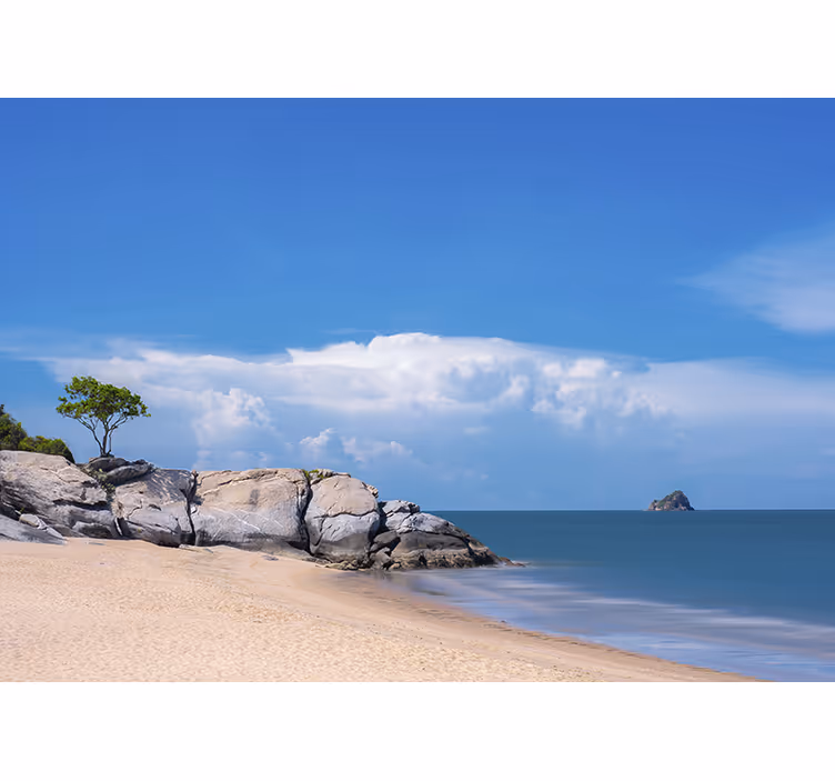 風景壁壁画穏やかなビーチの風景 - TENSTICKERS