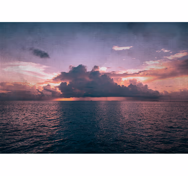 風景壁壁画穏やかな海の夕暮れ - TENSTICKERS