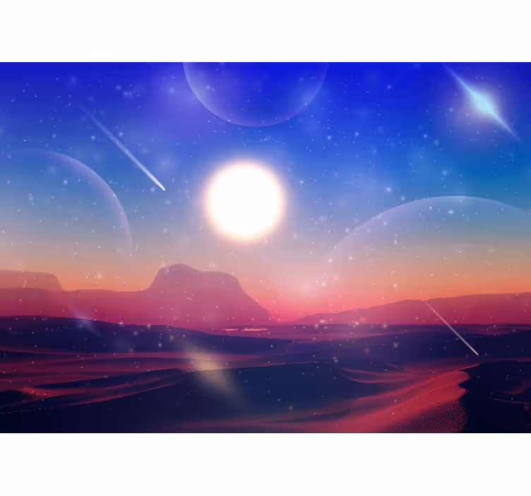 壁画 天の川 天の夢の世界 - TENSTICKERS