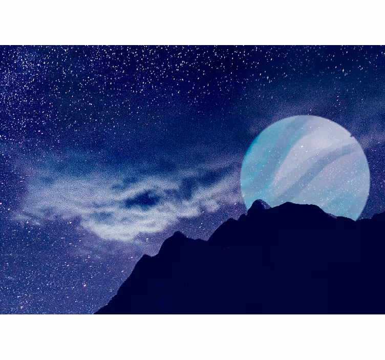 壁画 天の川 天体の夜空 - TENSTICKERS