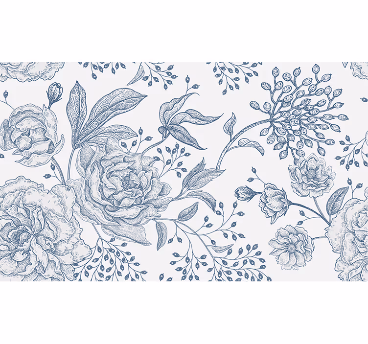 花 柄 壁画 植物アレンジメントスタイル - TENSTICKERS