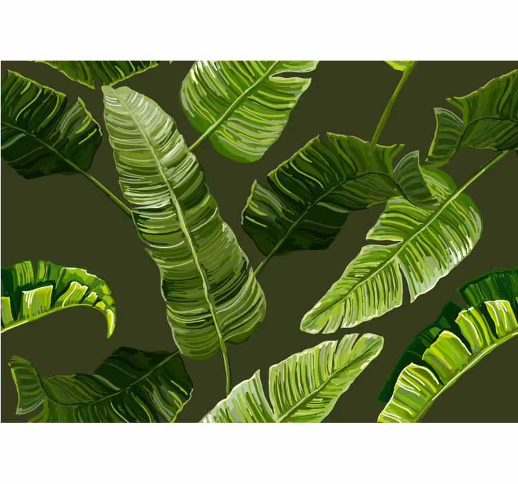 自然 壁画 植生の豊かな緑 - TENSTICKERS