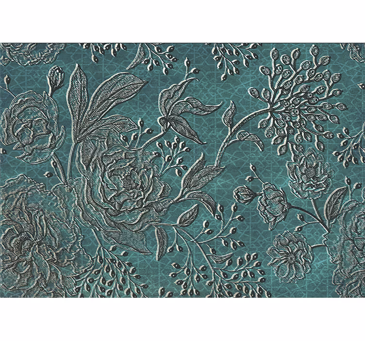 花 柄 壁画 精緻な花のデザイン - TENSTICKERS