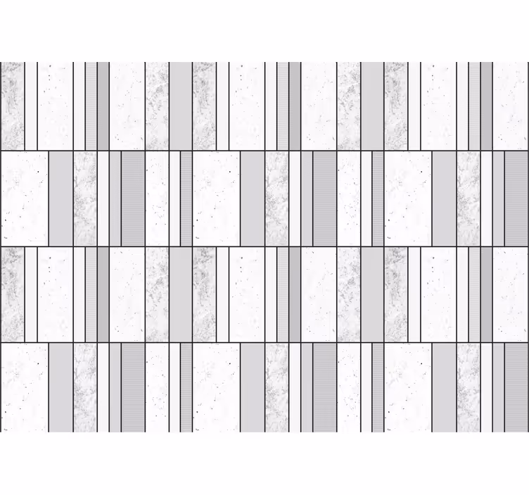 浴室 壁画 マーブルに黒い線が入った - TENSTICKERS