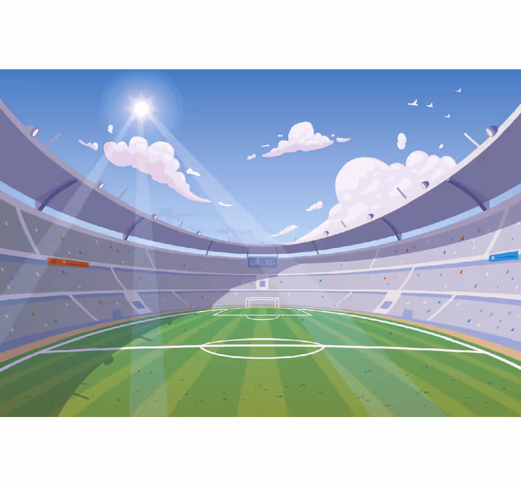 子供の寝室 壁画 サッカー場 - TENSTICKERS