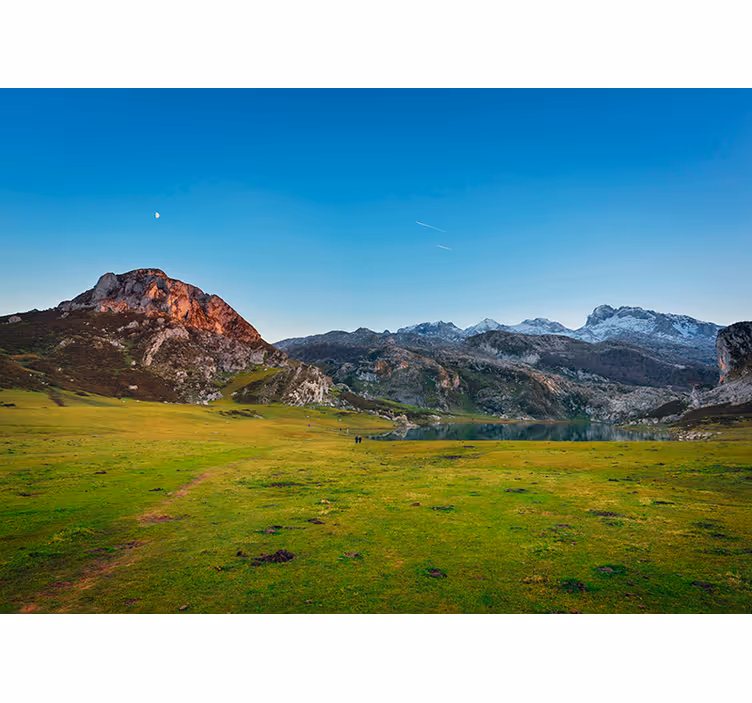 風景壁壁画 山岳牧草地の眺望 - TENSTICKERS