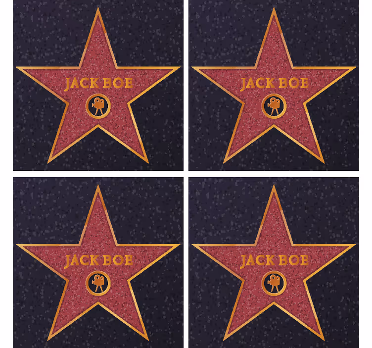 名前オタクコースターとハリウッドスター - TENSTICKERS