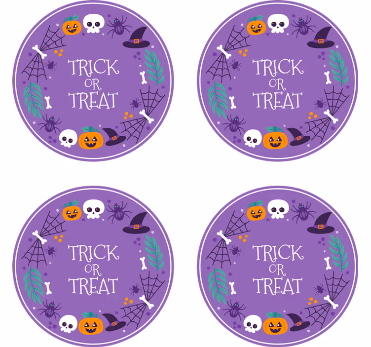ハロウィンコースター ハロウィンテーマデザイン - TENSTICKERS