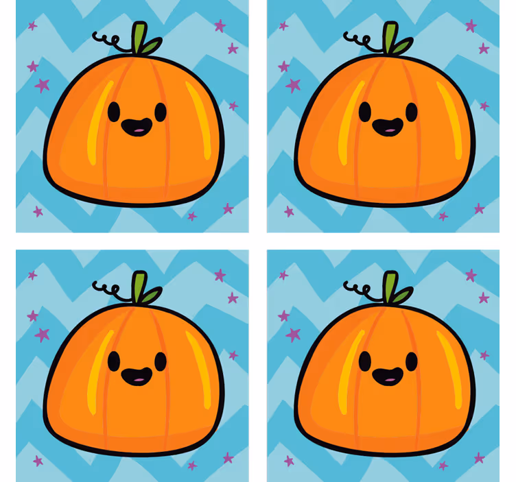 カボチャハロウィーンハロウィーンドリンクコースター - TENSTICKERS