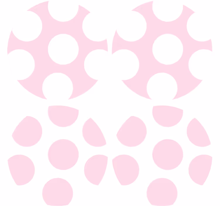 コースターテクスチャ効果ソフト水玉模様 - TENSTICKERS