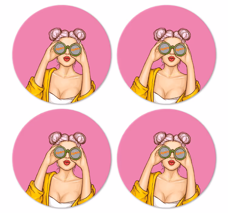 コースター フリーク 遊び心満載のサングラスキャラクター - TENSTICKERS