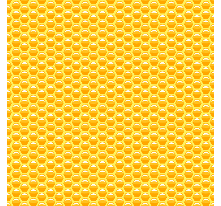 黄色のハニカムより多くのコースター - TENSTICKERS