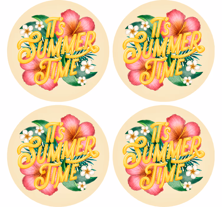 コースター 引用 花の夏の名言 - TENSTICKERS