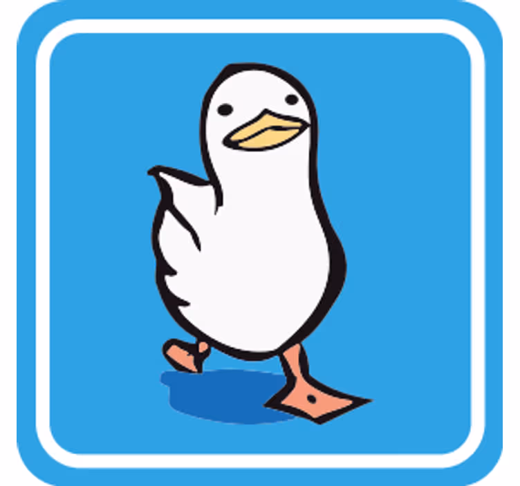 スワジー ウォーキング アヒル モダン コースター - TENSTICKERS