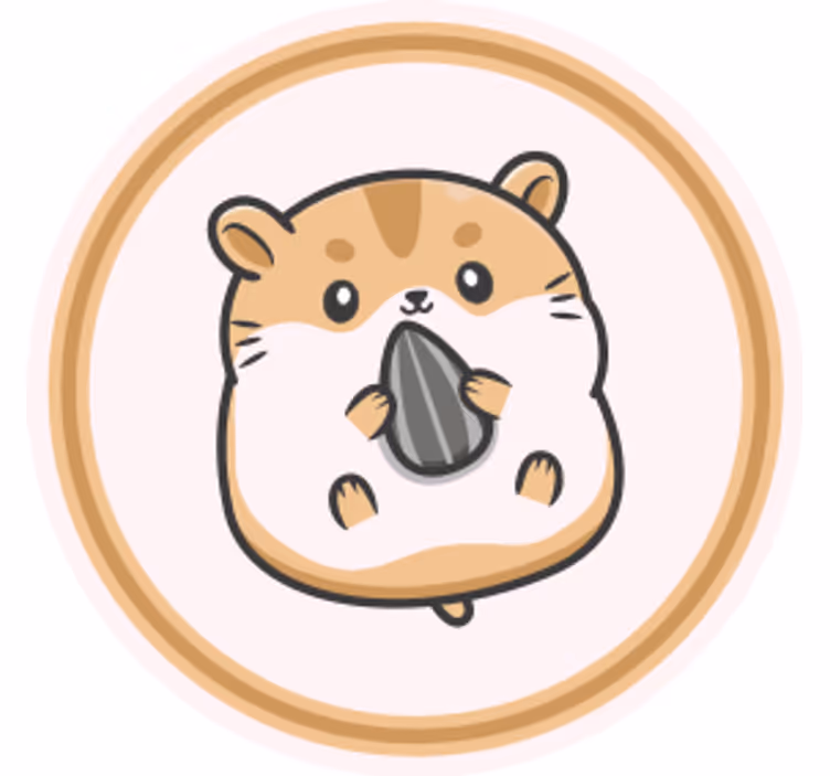 コースター フリーク 可愛いハムスターの種を持つ - TENSTICKERS