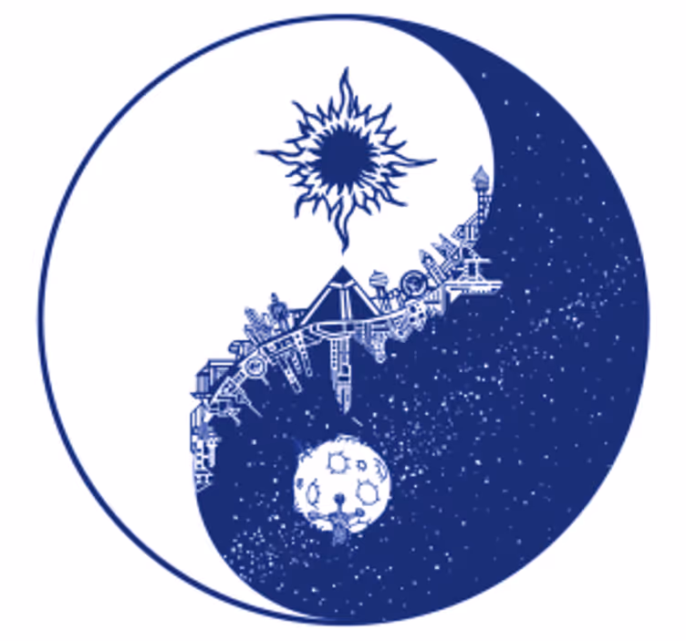 ビールマット天体の宇宙シーン - TENSTICKERS