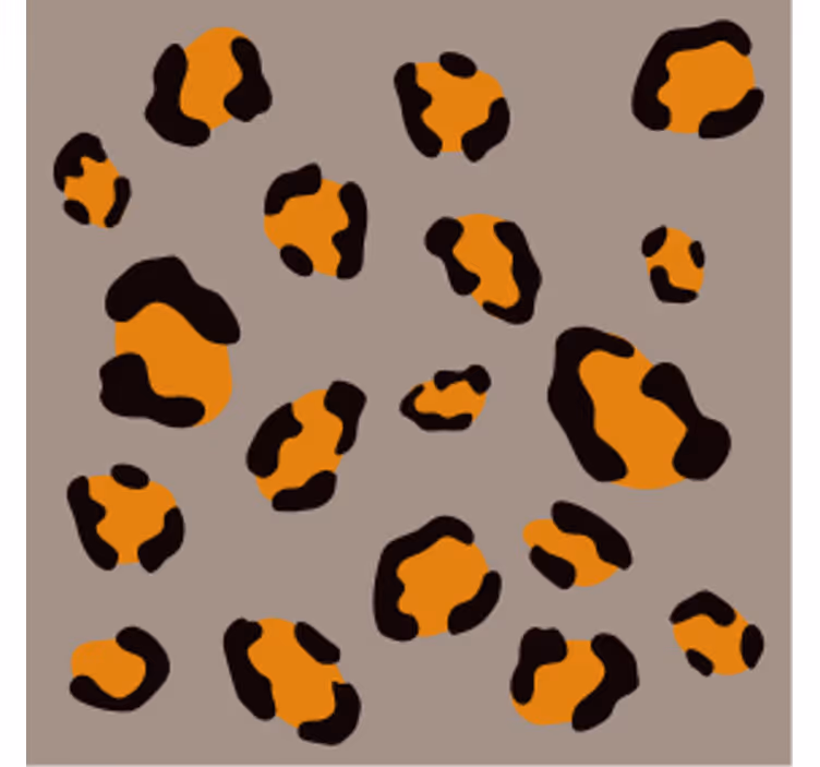 ビールマットヒョウ柄デザイン - TENSTICKERS
