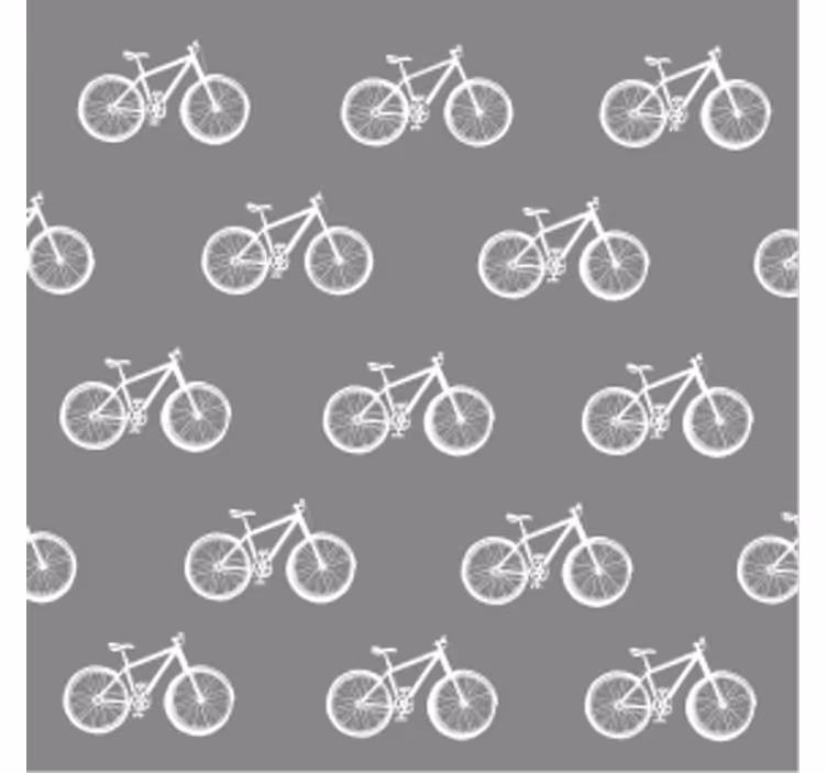 現代のコースター 自転車模様のモチーフ - TENSTICKERS