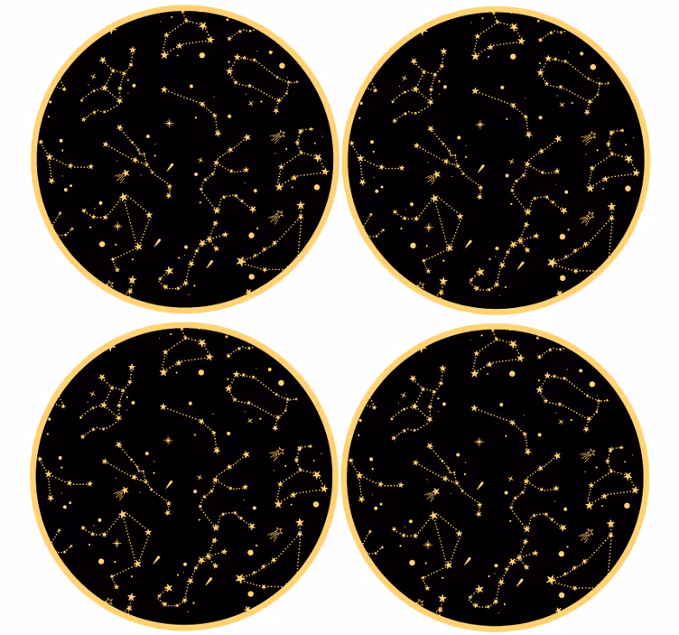 コースター フリーク 天体模様の要素 - TENSTICKERS