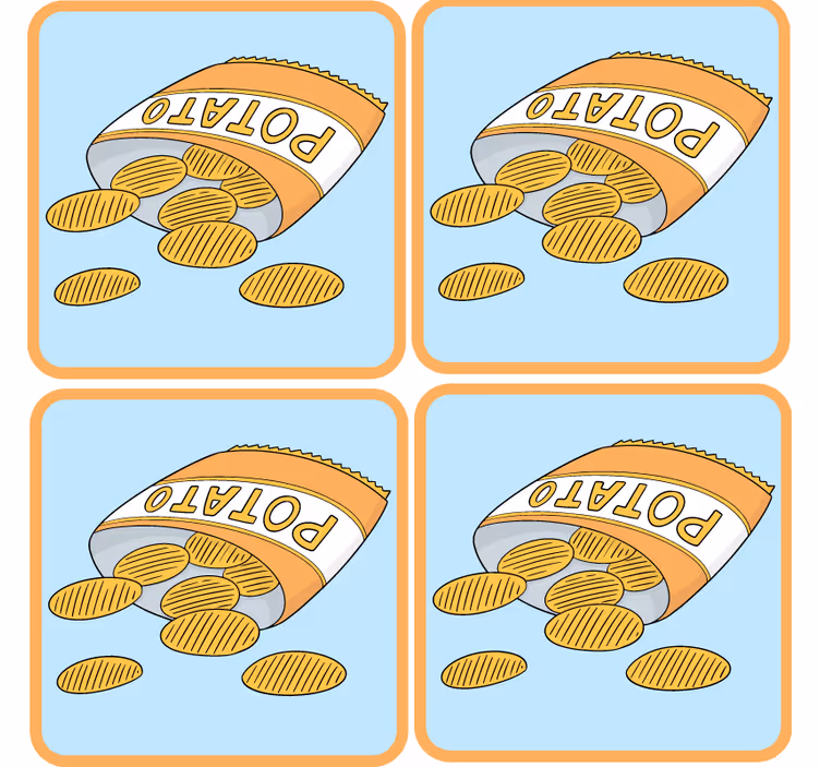コースター フリーク スナックバッグイラスト - TENSTICKERS