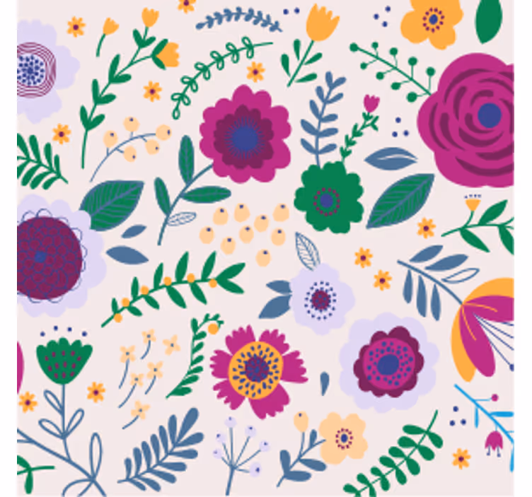 コースター フリーク 色とりどりの花のアレンジメント - TENSTICKERS