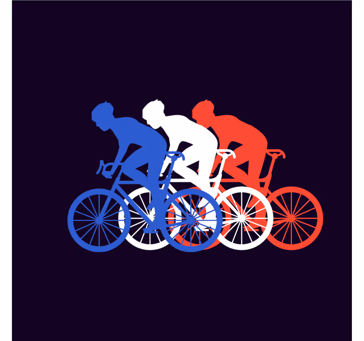 現代のコースター 自転車の動き - TENSTICKERS