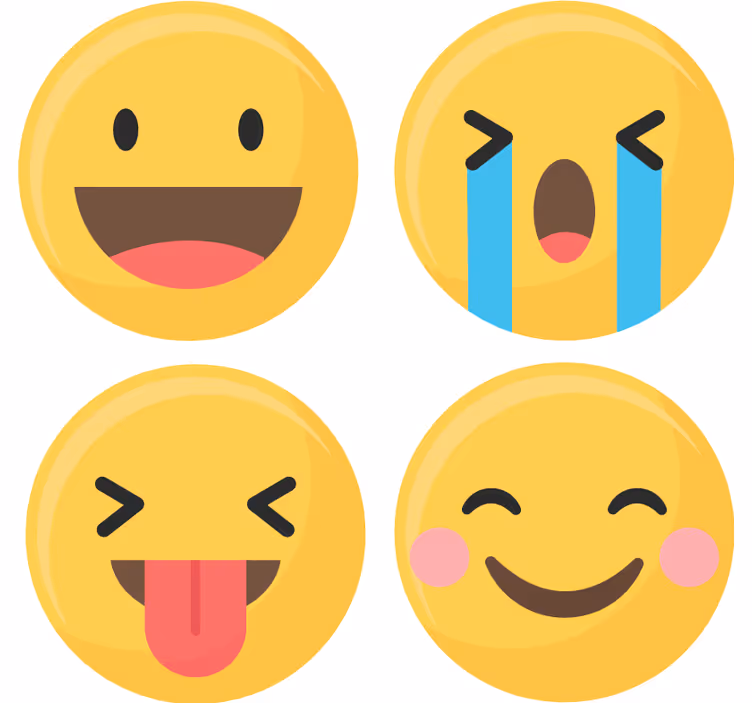 ソーシャルメディア絵文字オタクコースター - TENSTICKERS