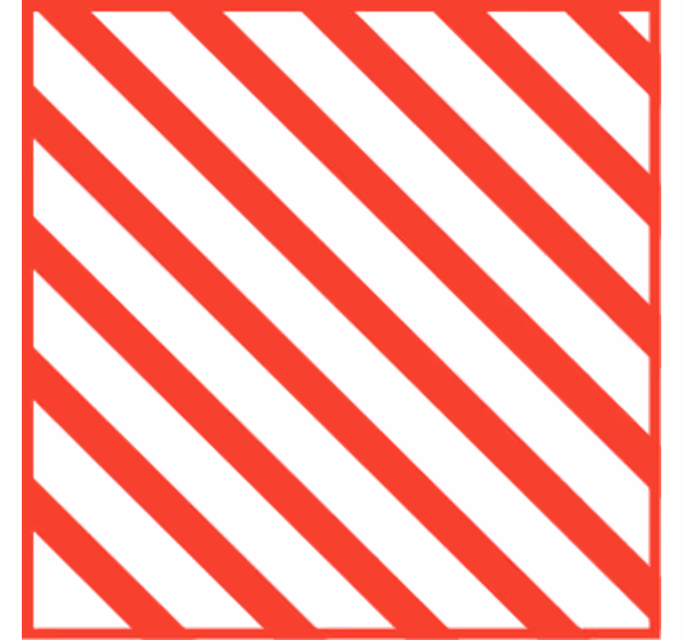 コースターテクスチャ効果赤いストライプ模様 - TENSTICKERS